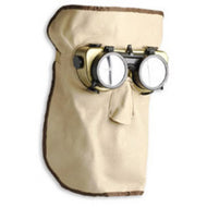 TIG lasmasker leder, monkeyface 38 CM opklapbaar, lasglas 50